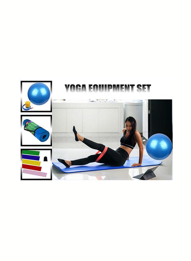 SkyLand Yoga Equipment Set Includes Yoga Mat, Yoga Ball & Yoga Exercise Band 67x35x21cm - 130976