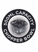 Russell Hobbs Desire Matte Black Electric Mini Chopper With Capacity Glass Bowl 200 kW 24662 Black