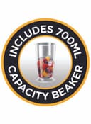 Russell Hobbs Desire Matte Black 2 Speed 3 In 1 Hand Blender Electric Whisk And Vegetable Chopper Attachments 500 kW 24702 Black