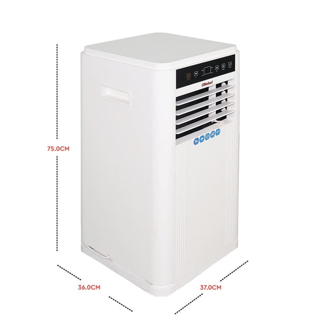 مكيف متنقل عمودي مع قاعدة 9000 وحدة حرارية نوبل Nobel white 9000Btu With A Base Portable Ac