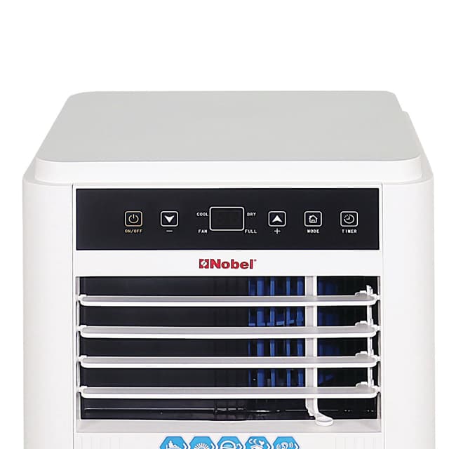 مكيف متنقل عمودي مع قاعدة 9000 وحدة حرارية نوبل Nobel white 9000Btu With A Base Portable Ac