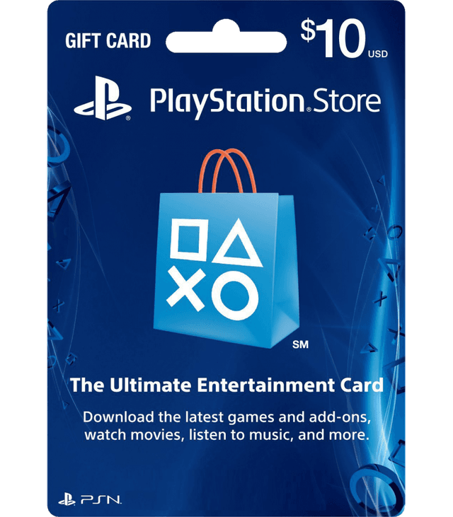 بطاقة شحن سوني PlayStation Network US $ 10 (ستور أمريكي)