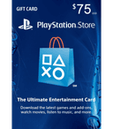 بطاقة شحن سوني PlayStation Network US $ 75 (ستور أمريكي)