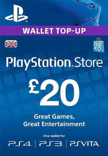 بطاقة شحن سوني PlayStation Network US £ 20 (ستور بريطاني)