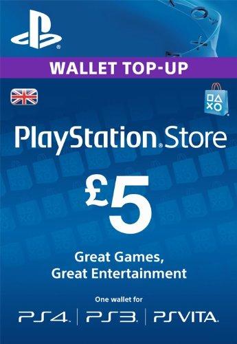 بطاقة شحن سوني PlayStation Network US £ 5 (ستور بريطاني)