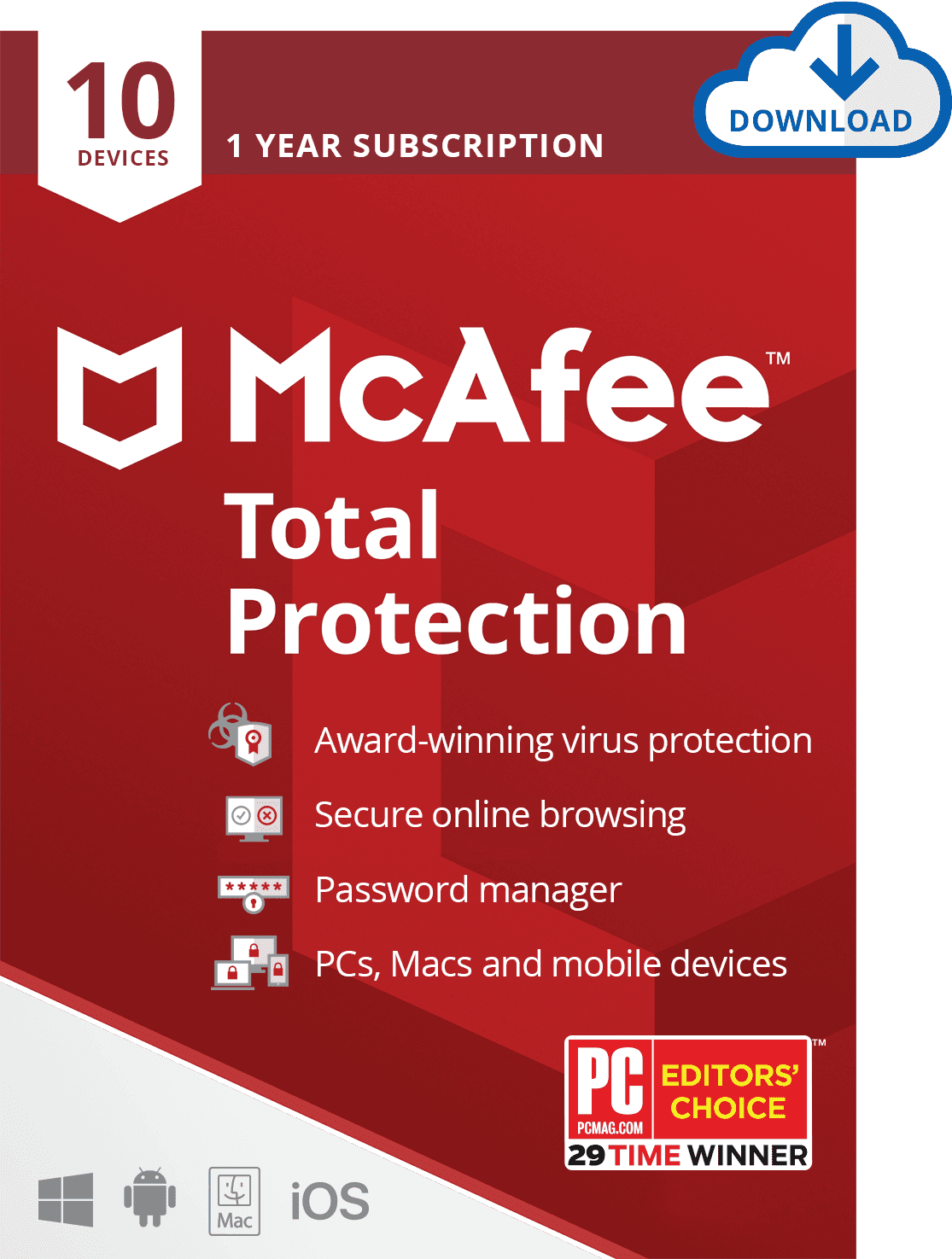 McAfee McAfee Total Protection 10 Device