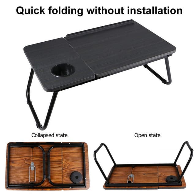 طاولة لابتوب قابلة للتعديل Adjustable Lapdesk Table with Cup Holder