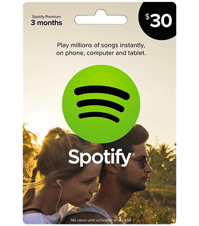 اشتراك سبوتيفاي 3 أشهر Spotify US $ 30 (ستور أمريكي)