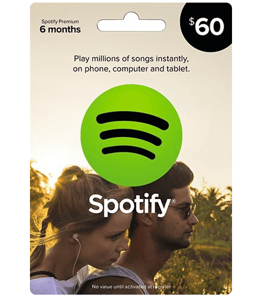 اشتراك سبوتيفاي 6 أشهر Spotify US $ 60 (ستور أمريكي)