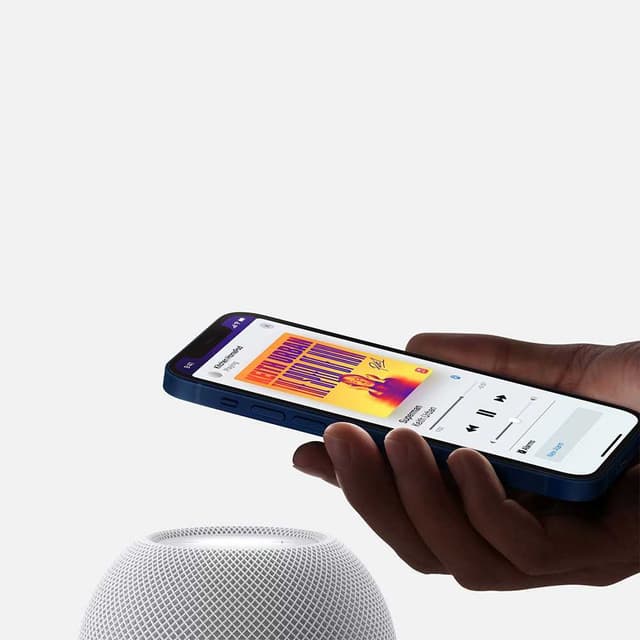 سبيكر ابل الذكي هوم بود ابل ميني يعمل كمساعد ذكي رمادي ابل Apple Space Gray Smart assistant Apple Mini Smart Speaker