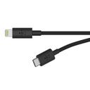 كيبل شحن لون أسود لأجهزة آبل Belkin Boost Charge USB-C Cable with Lightning Connector MFI - SW1hZ2U6MzE3NDM3