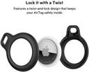 علاقة مفاتيح آبل لون أسود Belkin Secure Holder with Key Ring for Apple Airtag - SW1hZ2U6MzE3Mzg5