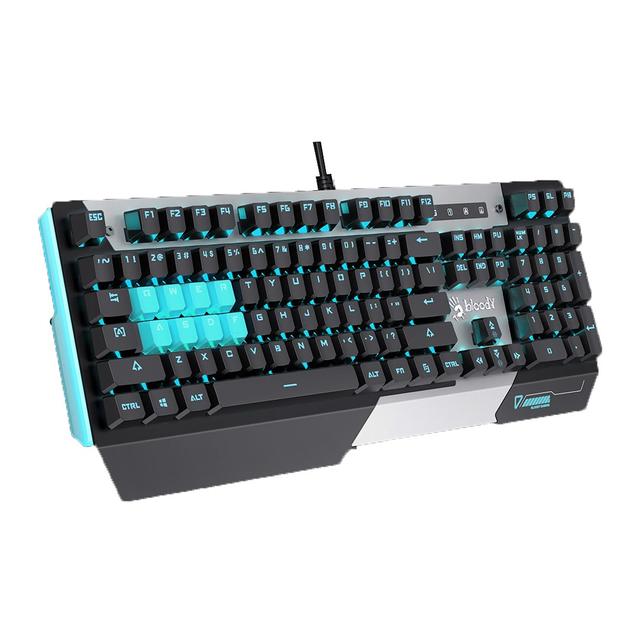 كيبورد قيمنق لون أسود و أزرق Bloody Light Strike Optical Gaming Keyboard - SW1hZ2U6MzE4NjU4