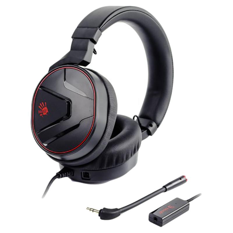 Bloody Virtual 7.1 Surround Sound Gaming Headset - Black/Red