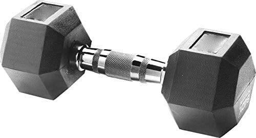 Body Sculpture 8kgs Rubber Coated Hex Dumbbell