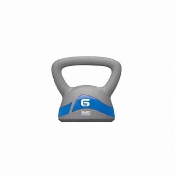 Body Sculpture SXBW-117-6KG-B Iron Kettlebell, Grey/Blue