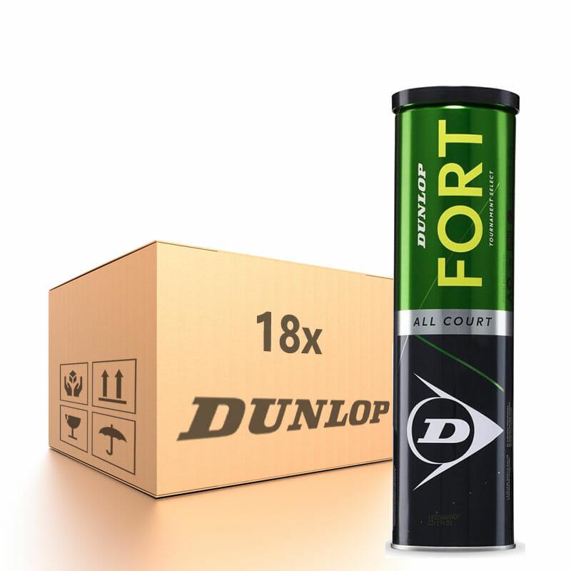 Dunlop Fort All Court Set Of 3 Piece Tennis Balls 1 Box (24 cans)