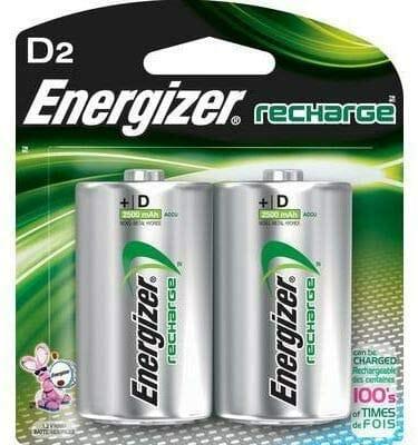 Energizer D-Size 1.2V Rechargeable Batteries 2 Pieces - SW1hZ2U6MzIzMTIz