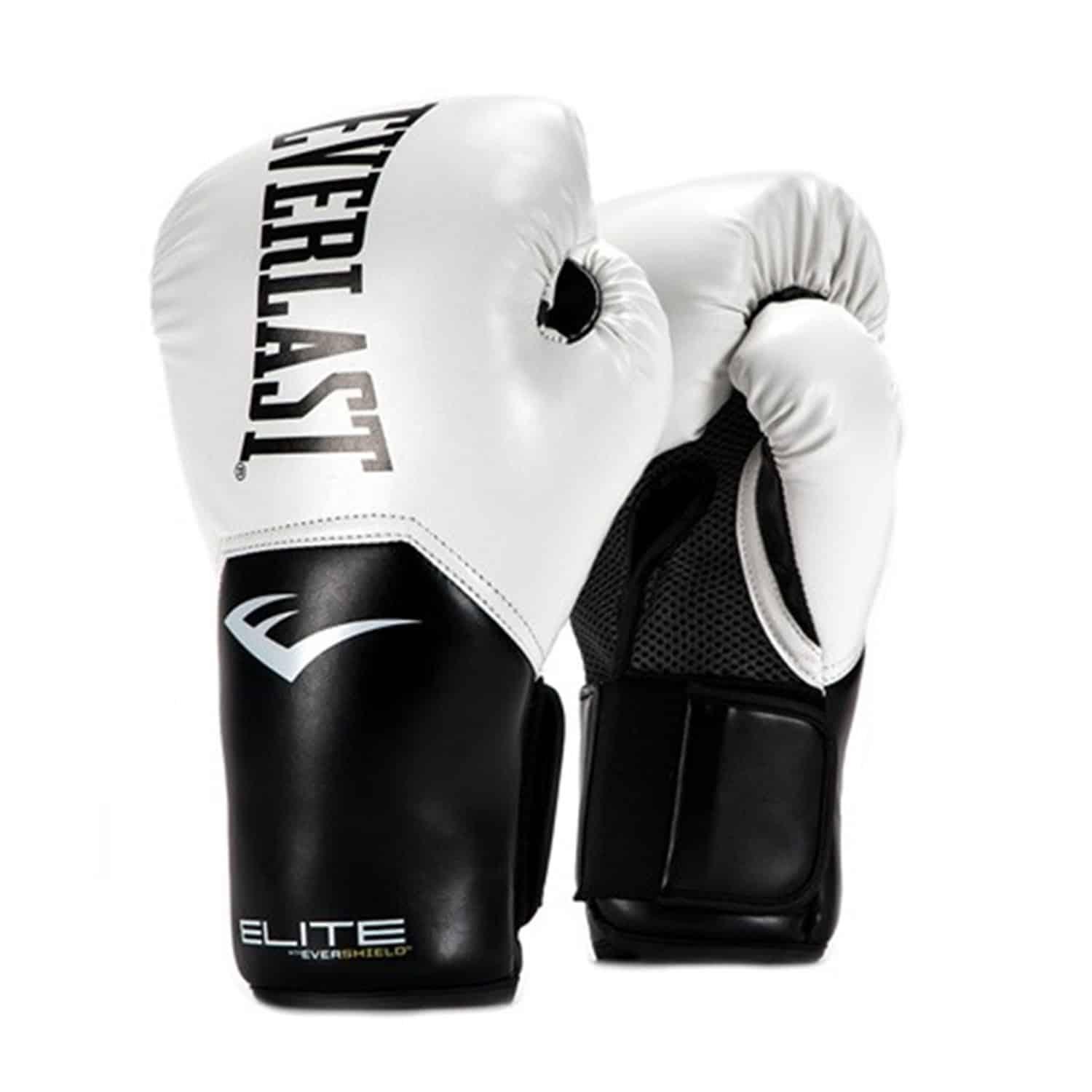 Everlast Pro Style Elite - 12 Oz White/Black Training Gloves