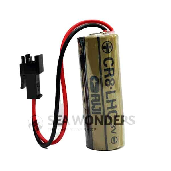 بطارية ليثيوم بسعة 3000 ميلي أمبير  CR8-LHC 3V LITHIUM BATTERY WITH WIRE - Fuji