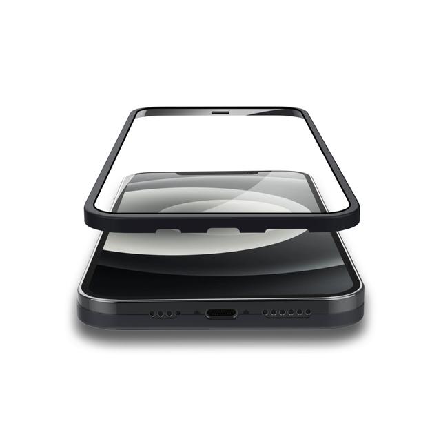لصقة حماية و كفر لون أسود Green 360° Carcasa Privacy Pro Glass + PC Case for iPhone 12 Pro Max ( 6.7 " ) - Black - SW1hZ2U6MzE1ODY5