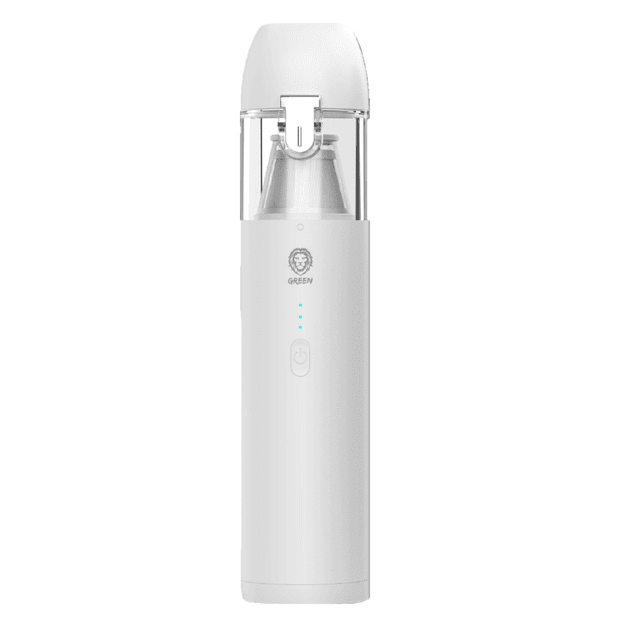 مكنسة كهربائية للسيارة ( بسعة 100 مل وقوة 65 واط ) - أبيض  Green - Car Vacuum Cleaner