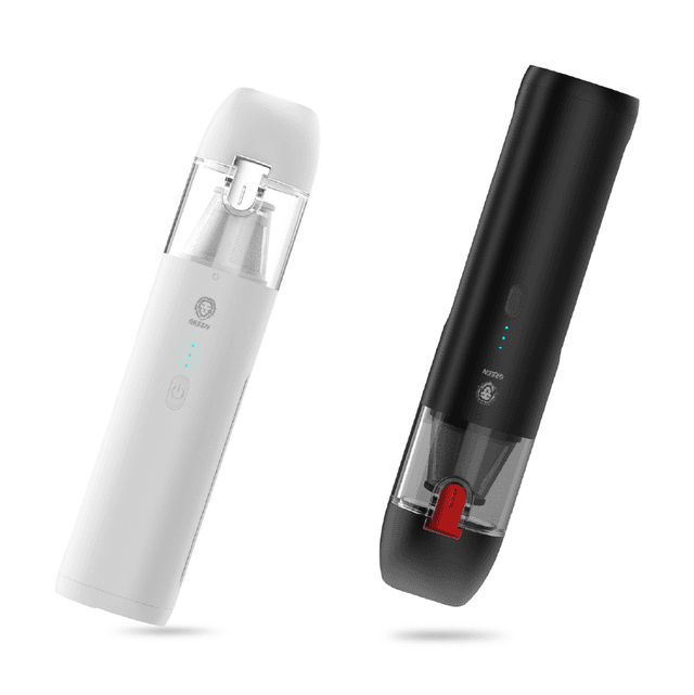 مكنسة كهربائية للسيارة ( بسعة 100 مل وقوة 65 واط ) - أبيض  Green - Car Vacuum Cleaner