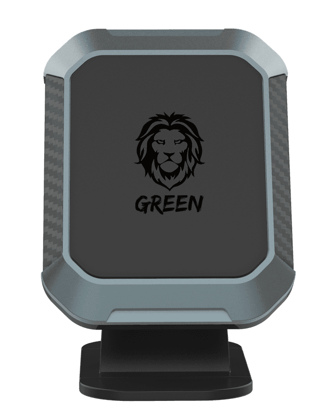 حامل جوال للسيارة مغناطيس 360 درجة أسود جرين ليون Green Lion Green Magnetic Black 360" Car Phone Holder
