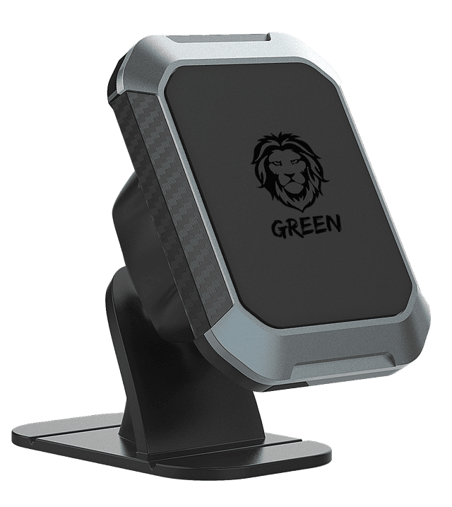 حامل جوال للسيارة مغناطيس 360 درجة أسود جرين ليون Green Lion Green Magnetic Black 360" Car Phone Holder