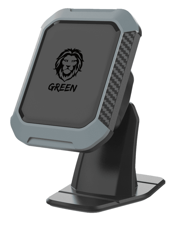 حامل جوال للسيارة مغناطيس 360 درجة أسود جرين ليون Green Lion Green Magnetic Black 360" Car Phone Holder