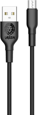 Green Lion Green PVC Micro USB Cable 3m 2A - Black