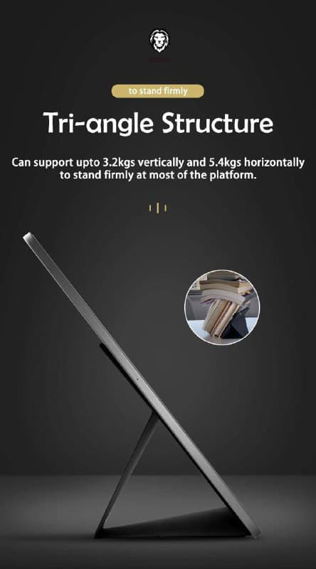 ستاند تابلت - أسود Green - Premium Leather Tablet Stand ( 9" - 12.9" )