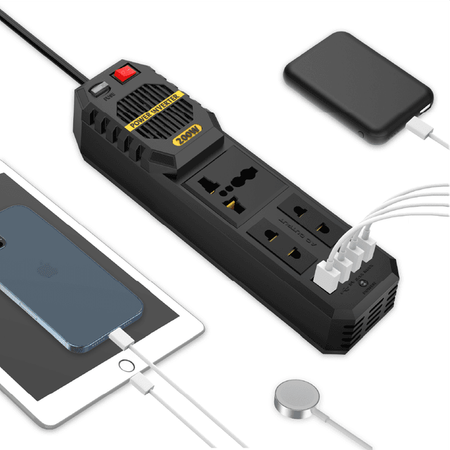 انفرتر للسيارة بقوة 200 واط Green Stark Plus Power Inverter