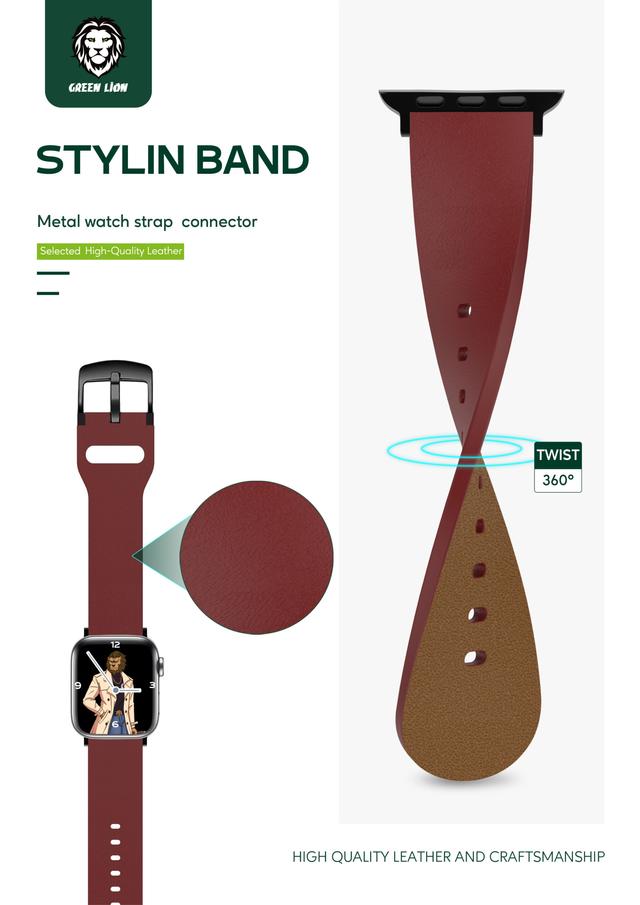 سوار ساعة ابل - أزرق Green - Stylin Band for Apple Watch 42/44mm - SW1hZ2U6MzEzNTky