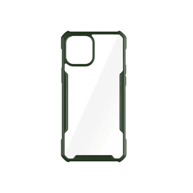 كفر موبايل بلون شفاف وأخضر Stylishly Tough Shockproof Case for iPhone 11 Pro - Green - SW1hZ2U6MzE2NjUx