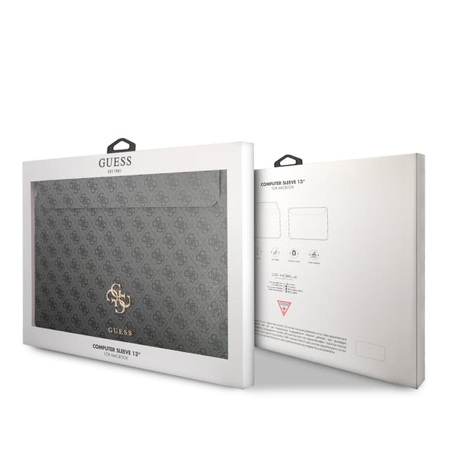 Guess 4G Big Logo Computer Sleeve 13" - Gray