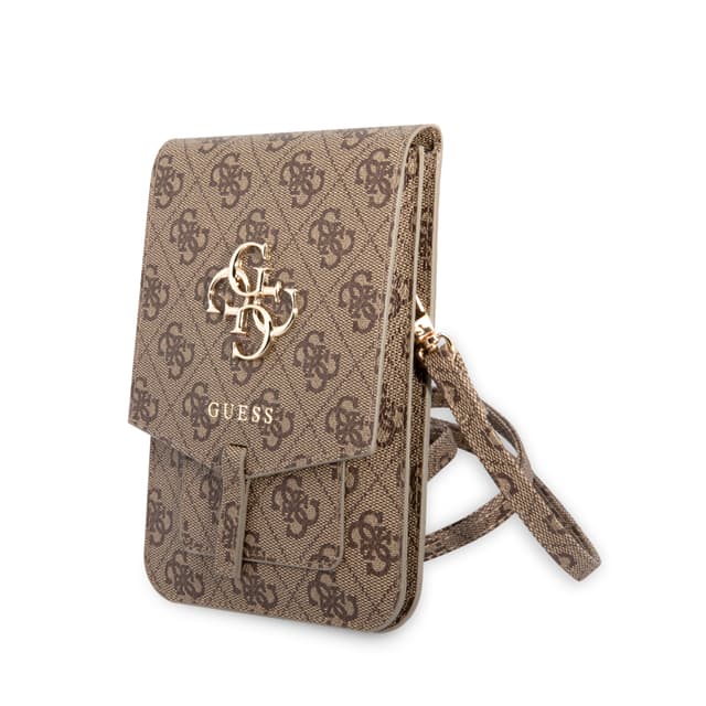 حقيبة كتف لون بني 4G Big logo Wallet Bag - Guess