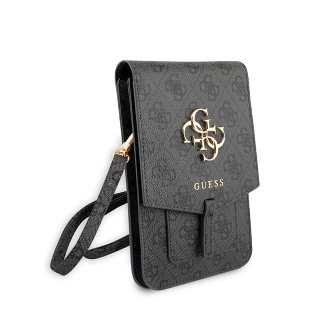 حقيبة كتف لون رمادي 4G Big logo Wallet Bag - Guess