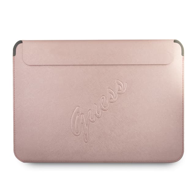 حقيبة لابتوب - وردي Guess - PU Saffiano Script Computer Sleeve 13