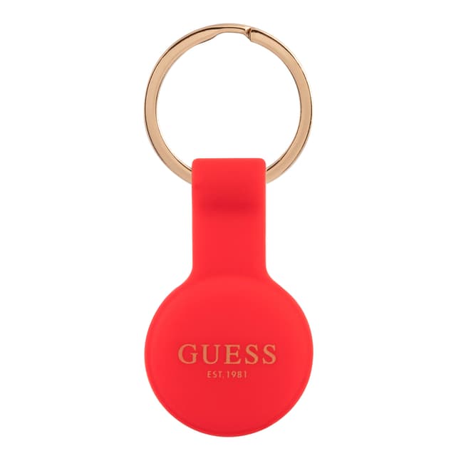 كفر ايرتاغ - احمر Guess - Silicone Classic Logo Case for Airtag