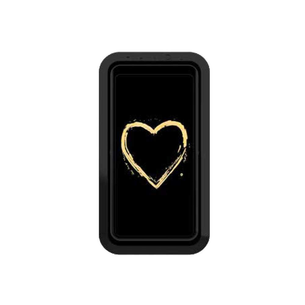 Handl Heart Phone Grip - Black/Gold