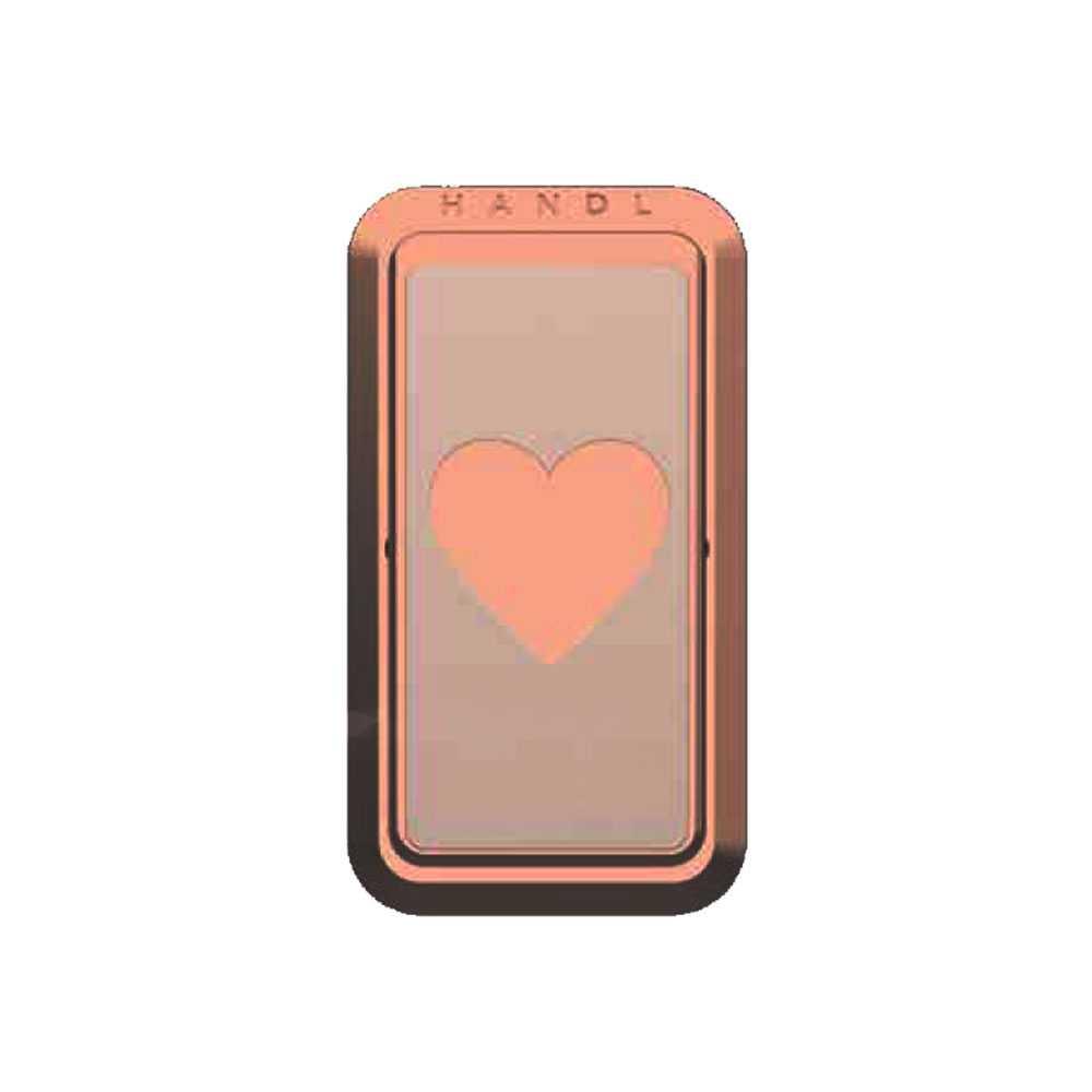 Handl Heart Phone Grip - Rose Gold