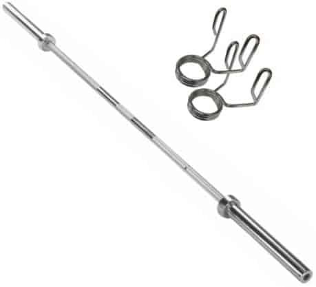 Harley Fitness 150cm Olympic 60" Olympic Barbell Bar ( With Spring Collar )