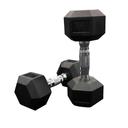 دامبل بوزن 22.5 × 2 كغ Rubber Coated Fixed Hex Dumbbell - Harley Fitness - SW1hZ2U6MzIwNDkz