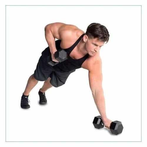 دامبل بوزن 30 × 2 كغ Rubber Coated Fixed Hex Dumbbell - Harley Fitness - SW1hZ2U6MzE5ODM1