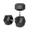 دامبل بوزن 35 كغ Rubber Coated Fixed Hex Dumbbell - Harley Fitness - SW1hZ2U6MzIwOTMz