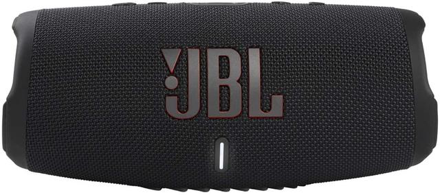 مكبر صوت لاسلكي مقاوم للماء مع بلوتوث أسود جي بي ال JBL Black Charge5 Splashproof Portable Bluetooth Speaker - SW1hZ2U6MzE4MTA2