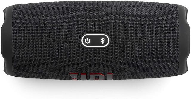 مكبر صوت لاسلكي مقاوم للماء مع بلوتوث أسود جي بي ال JBL Black Charge5 Splashproof Portable Bluetooth Speaker - SW1hZ2U6MzE4MTEy