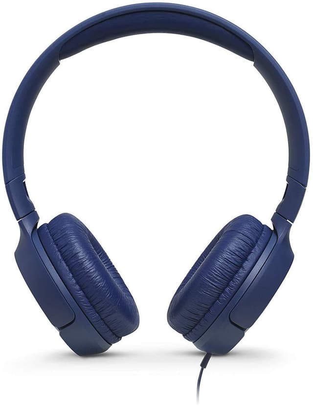 JBL T500 Wired On-Ear Headphones - Blue