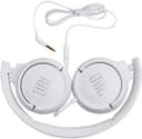 JBL T500 Wired On-Ear Headphones - White